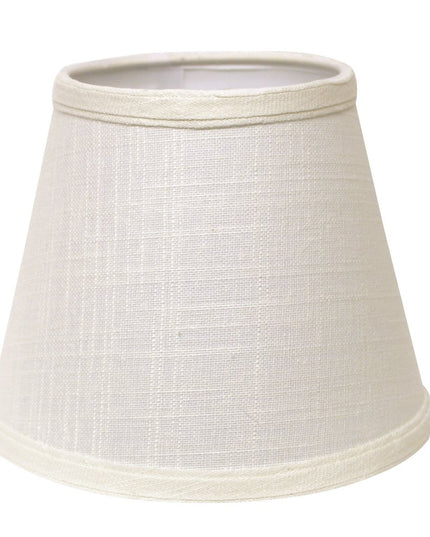 White Linen Empire Lamp Shade