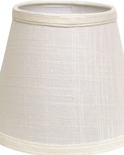 White Linen Empire Lamp Shade