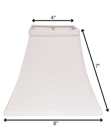 White No Slub Innsbruck Square Lamp Shade