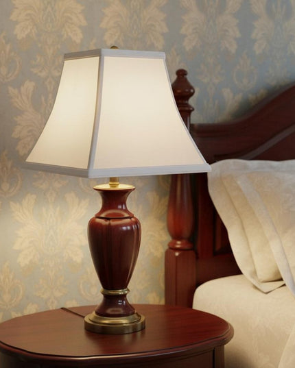 White No Slub Innsbruck Square Lamp Shade