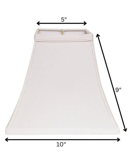 White No Slub Innsbruck Square Lamp Shade