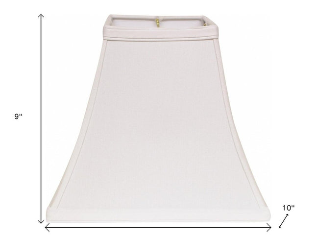 White No Slub Innsbruck Square Lamp Shade