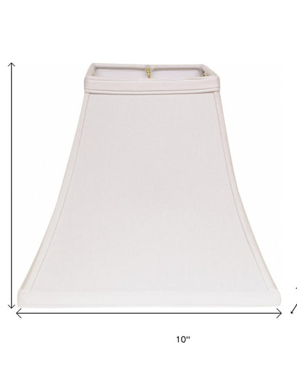 White No Slub Innsbruck Square Lamp Shade