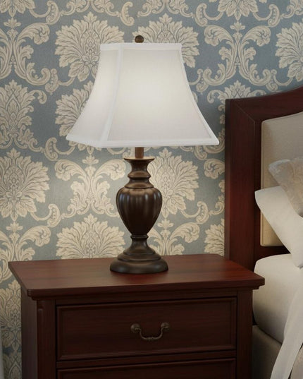 White No Slub Innsbruck Square Lamp Shade