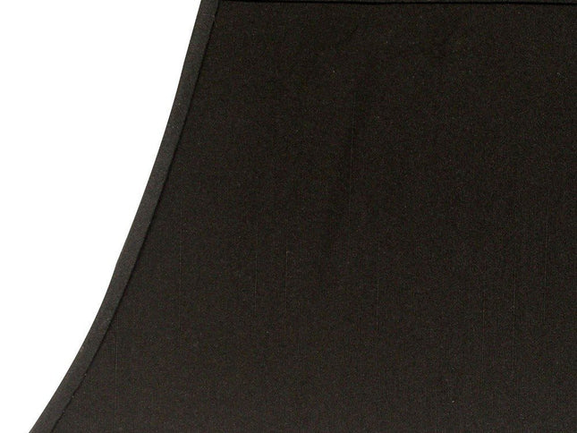 Black Shantung Silk Bell Lamp Shade