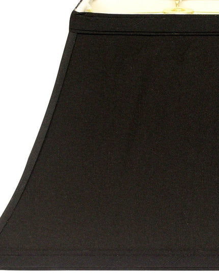 Black Shantung Silk Bell Lamp Shade