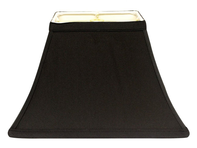 Black Shantung Silk Bell Lamp Shade