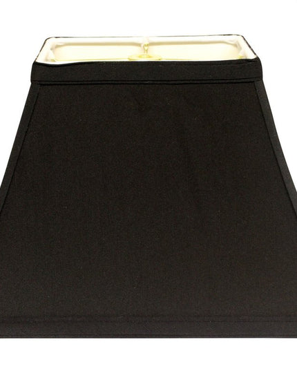 Black Shantung Silk Bell Lamp Shade