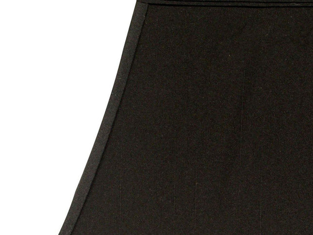 Black Shantung Silk Bell Lamp Shade