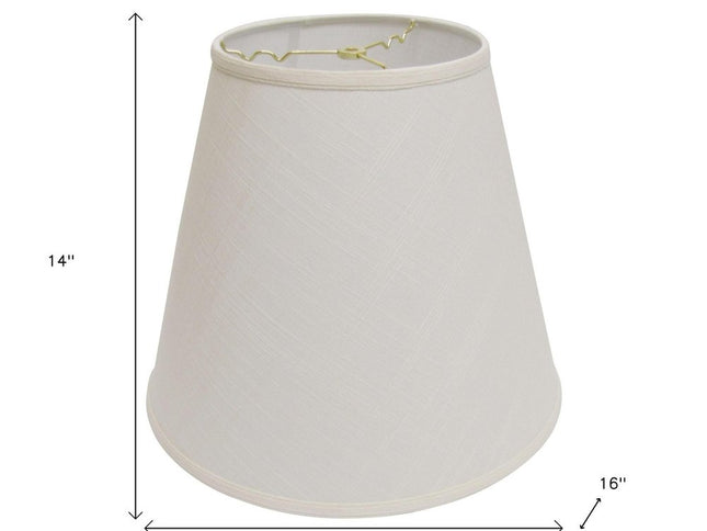 Off White Linen Empire Lamp Shade