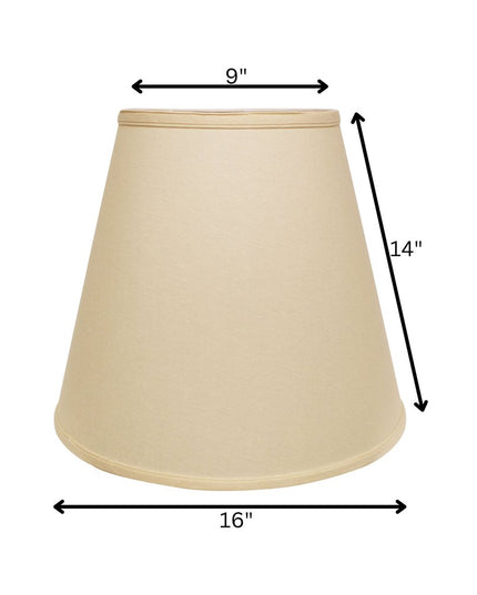 Beige Paper Empire Lamp Shade
