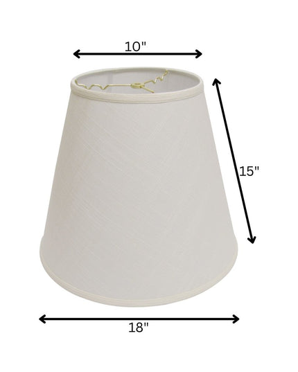 White Linen Empire Lamp Shade