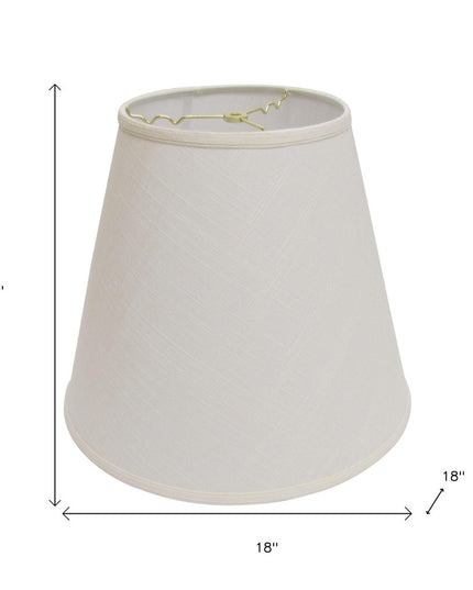 White Linen Empire Lamp Shade