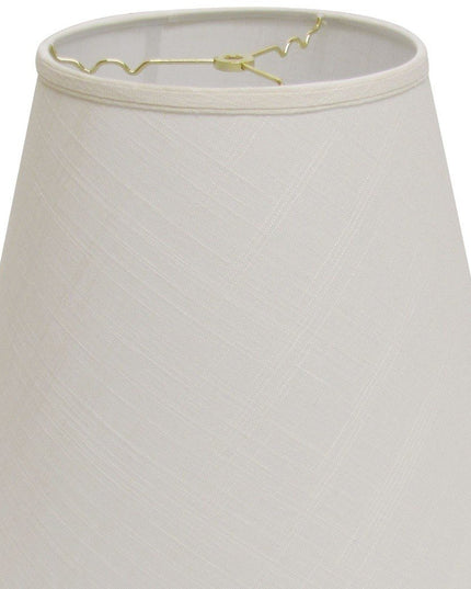 White Linen Empire Lamp Shade