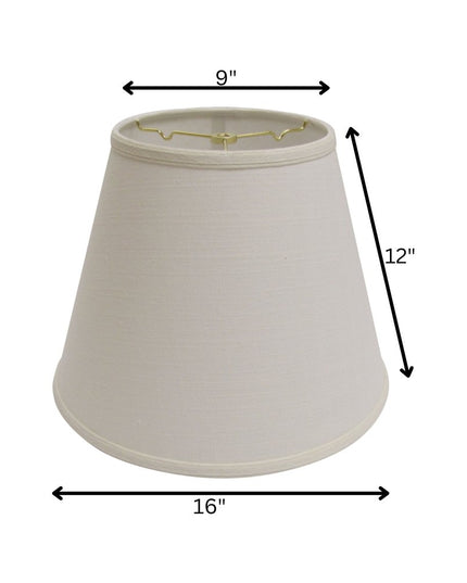 White Linen Empire Lamp Shade