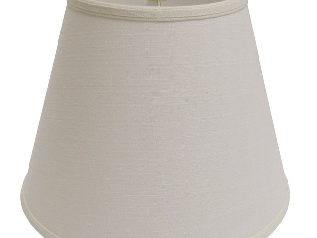 White Linen Empire Lamp Shade