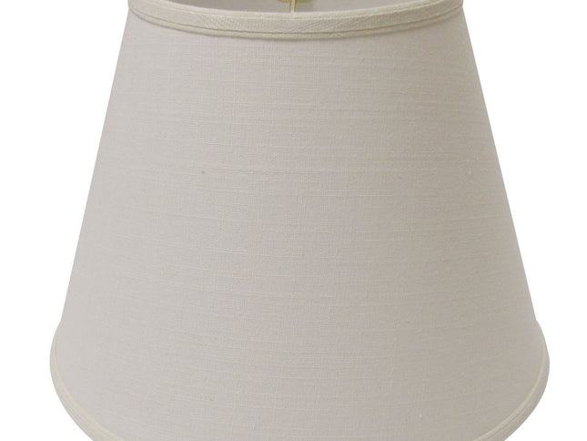White Linen Empire Lamp Shade