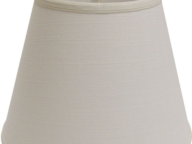 White Linen Empire Lamp Shade