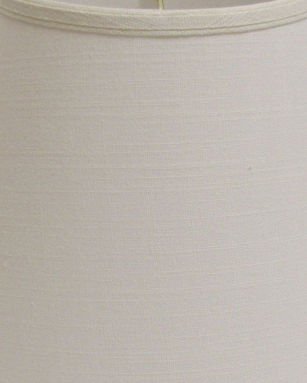 White Linen Empire Lamp Shade