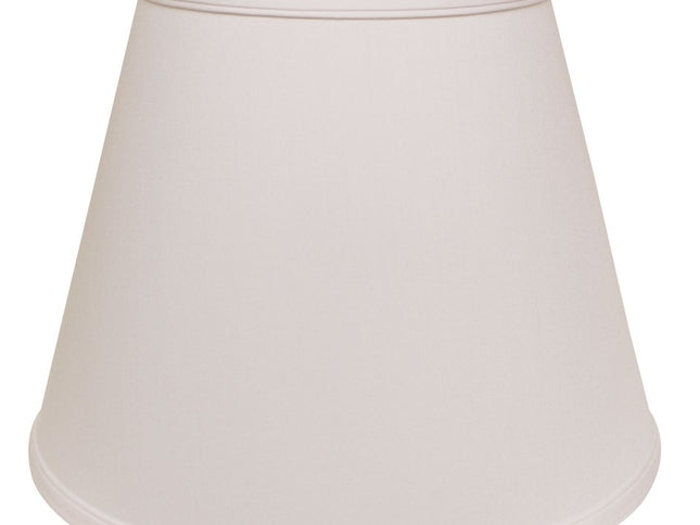 16" White Empire Deep Slanted No Slub Lampshade