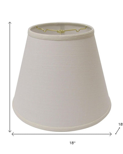 White Linen Empire Lamp Shade