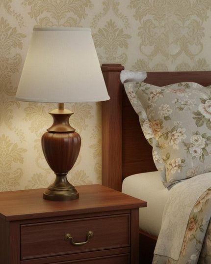 White Linen Empire Lamp Shade