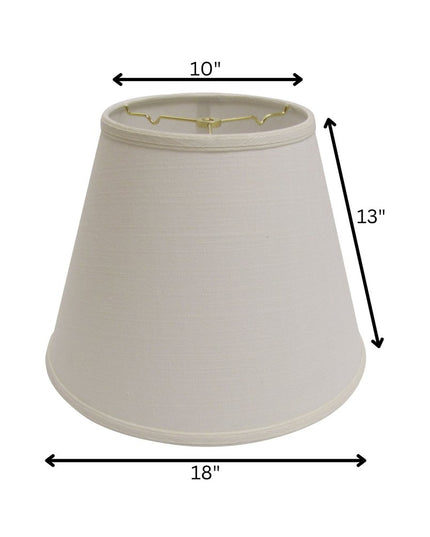 White Linen Empire Lamp Shade