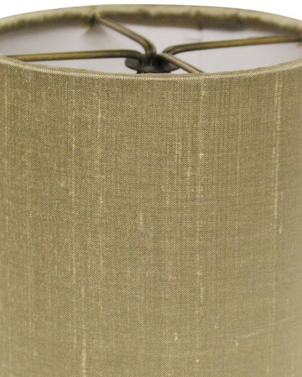 Gold Pongee Silk Drum Lamp Shade