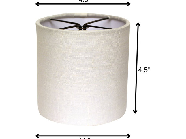 Snow Linen Drum Lamp Shade