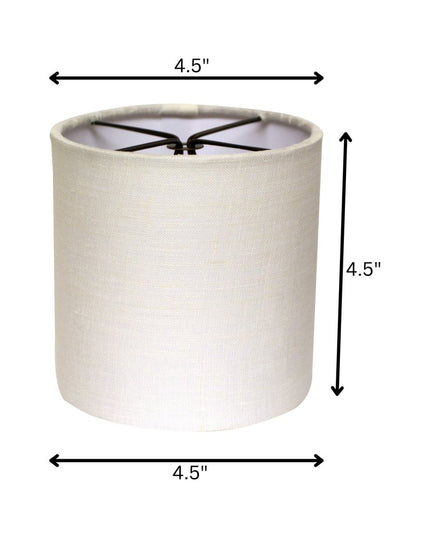Snow Linen Drum Lamp Shade