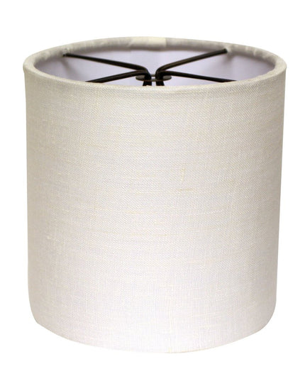 6" Snow Set of 6 Drum Chandelier Linen Lampshades