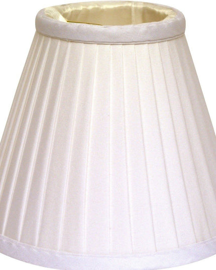 White Silk Empire Lamp Shade