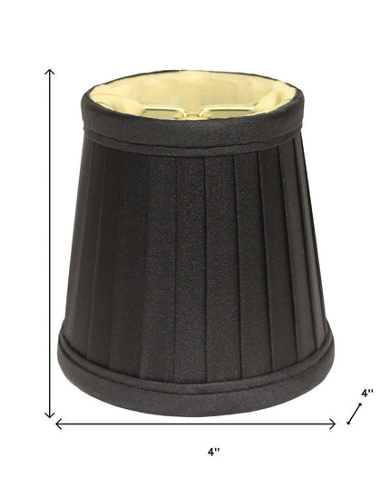 Black Silk Empire Lamp Shade