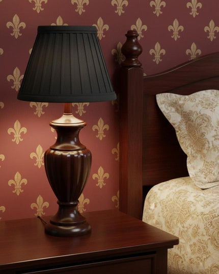 Black Silk Empire Lamp Shade