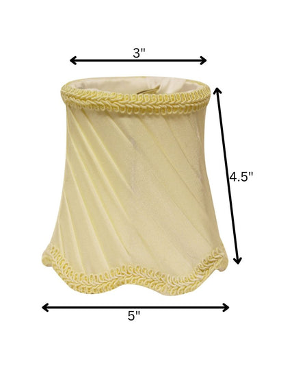 Slate Gray Silk Bell Lamp Shade