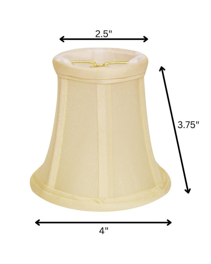 Ivory Dupioni Silk Bell Lamp Shade