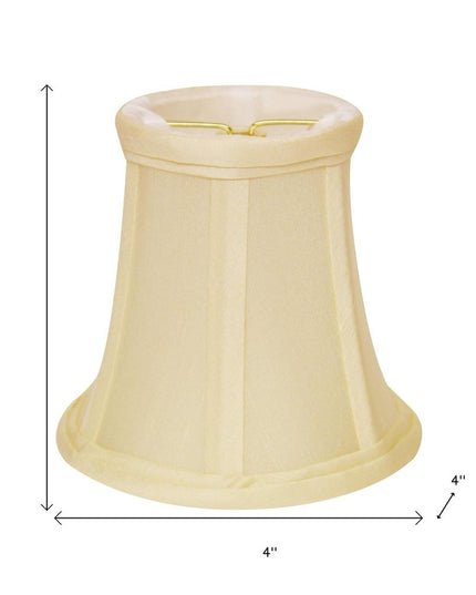 Ivory Dupioni Silk Bell Lamp Shade