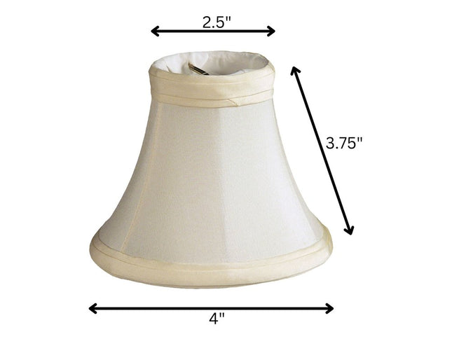 Slate Gray Shantung Silk Bell Lamp Shade