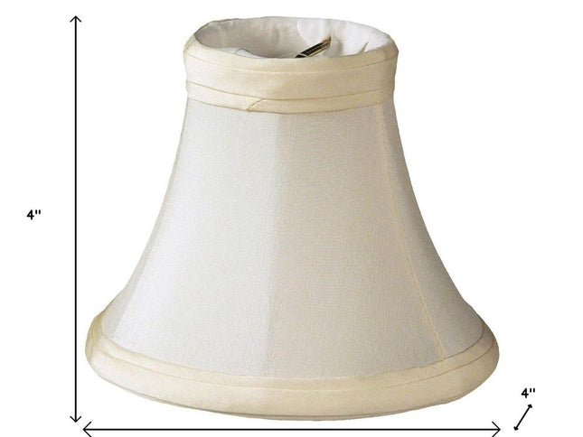 Slate Gray Shantung Silk Bell Lamp Shade