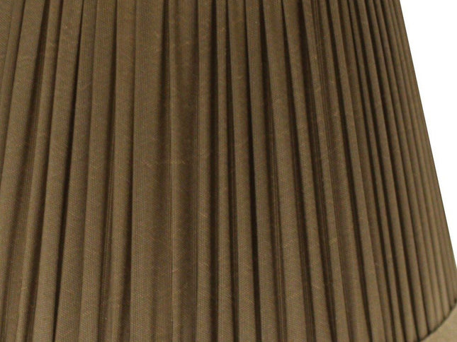 Ash Gray Taffeta Pleated Empire Lamp Shade