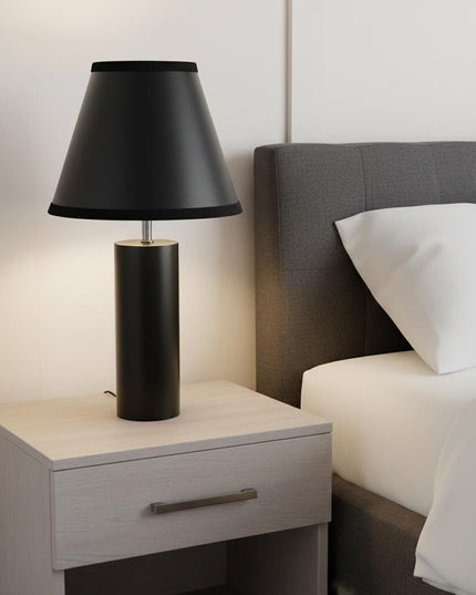 Black Parchment Empire Lamp Shade