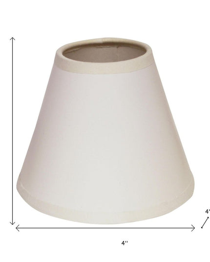 White Parchment Empire Lamp Shade
