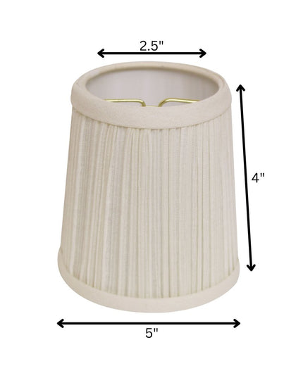 White Broadcloth Empire Lamp Shade