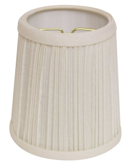 White Broadcloth Empire Lamp Shade