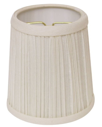 White Broadcloth Empire Lamp Shade