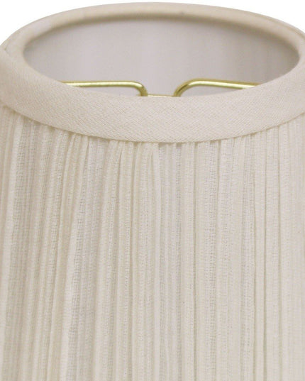 White Broadcloth Empire Lamp Shade