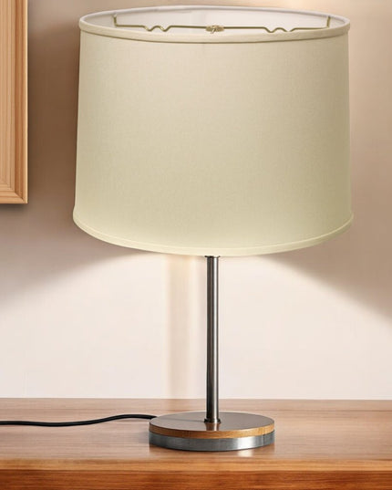 Ivory No Slub Innsbruck Drum Lamp Shade