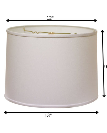 White No Slub Innsbruck Drum Lamp Shade