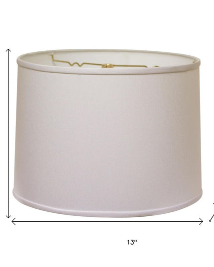 White No Slub Innsbruck Drum Lamp Shade