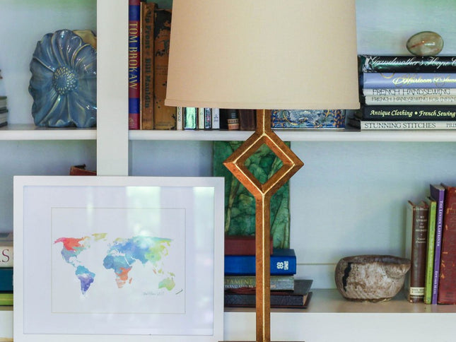 Beige Linen Drum Lamp Shade